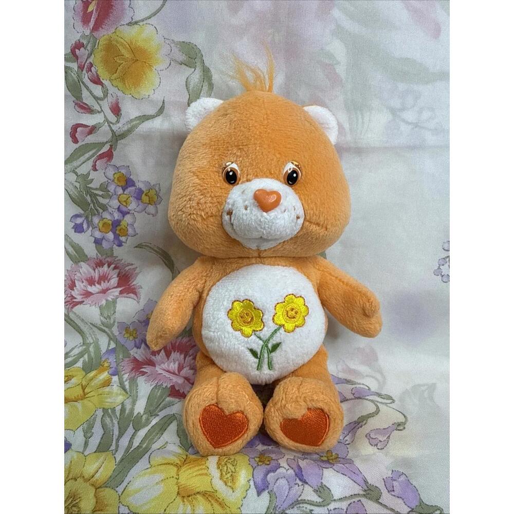 VTG Retired Care Bear Friend Bear Plushy Cute‎ Flowers Condition, 2002